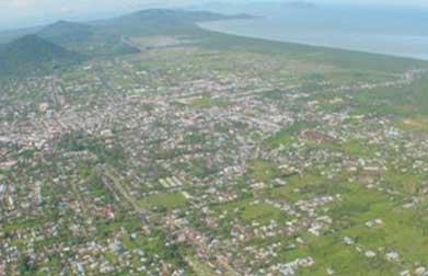 Aerial view of Singkawang